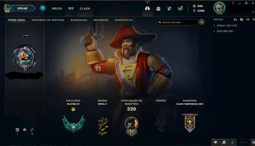Conta Platina 4 | Todos os personagens | 247 Skins
