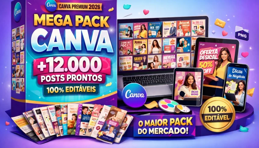 Pack do Canva Premium / Atualizado 2026