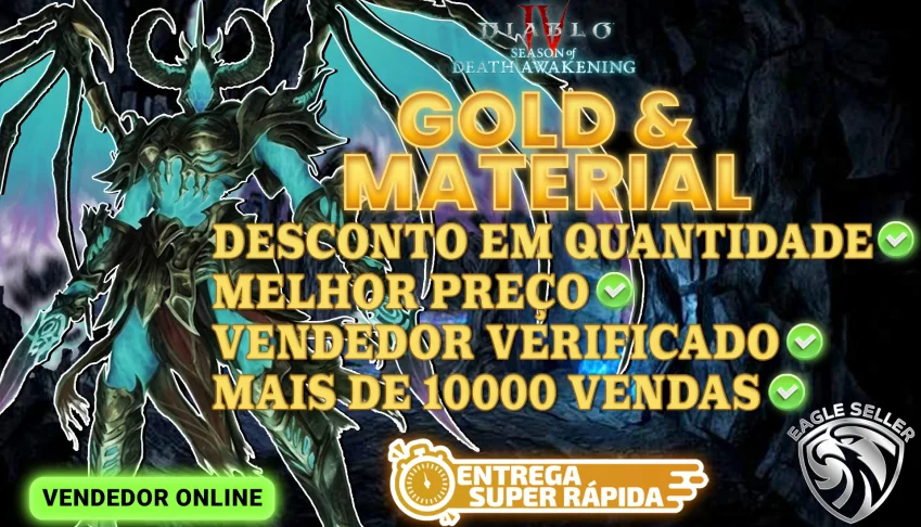 Diablo 4 (Temporada 14) - DESPERTAR DA MORTE - Gold!!!