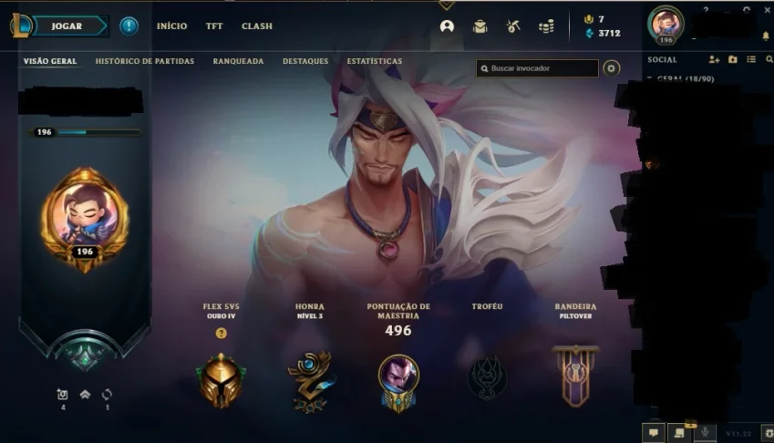 Conta de LoL com R$6 mil gasto + conta valorant R$650 gasto