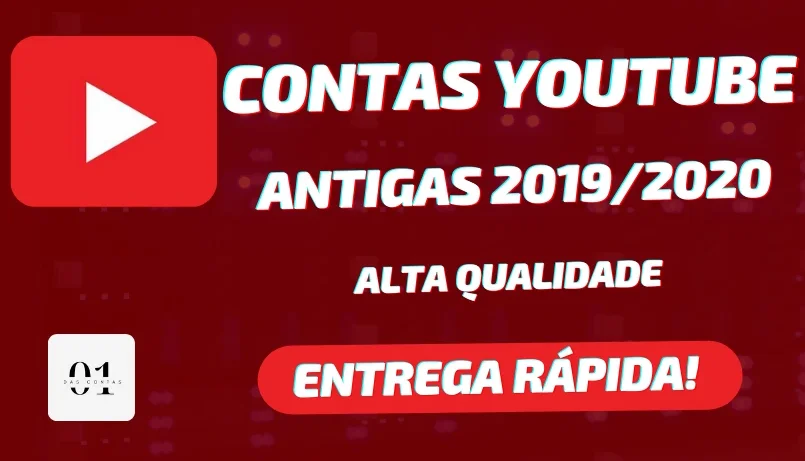 CONTAS YOUTUBE ANTIGAS 2019/2020 + SEM SMS [ALTA QUALIDADE]