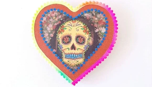 Quadro Box Caveira Mexicana 2