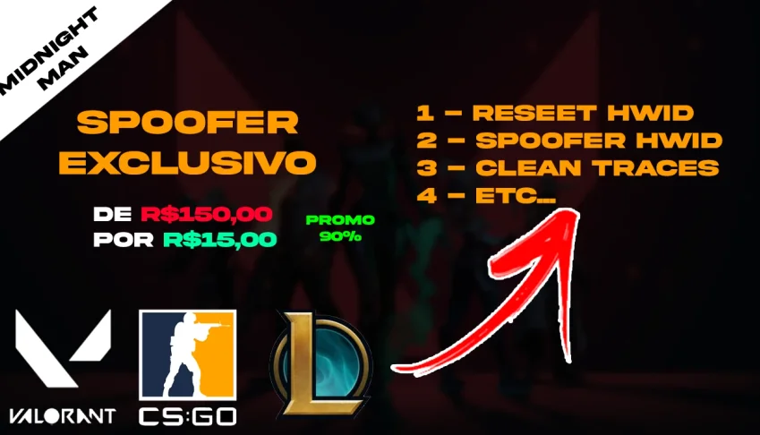 🔑 Spoofer HWID - 100% Funcional🔓 | VALORANT | FIVEM | CSGO