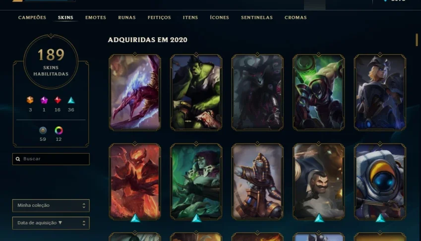conta league of legends Gold 3