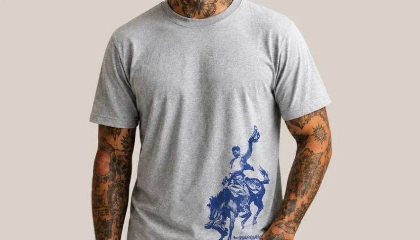 Camiseta Cinza Mescla Rodeio
