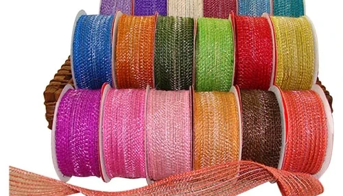 Fita de Juta 7038 Trama Aberta 38 mm - Rolo 10 Metros