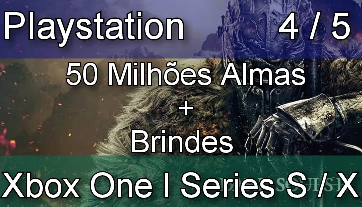 Dark Souls SOFTS - 50 Milhões Almas - PS4/5 - Xbox O/S/X
