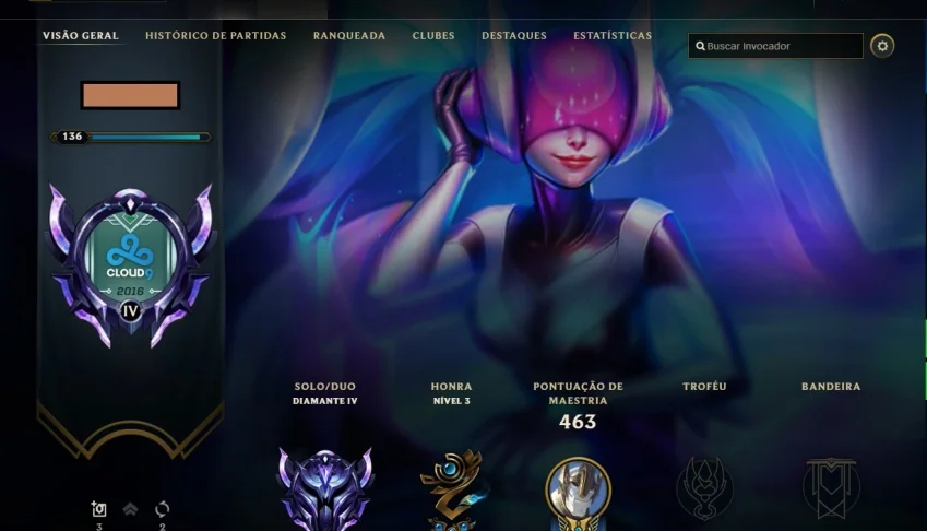 Conta League of Legends / All Champs / 143 skins / D4