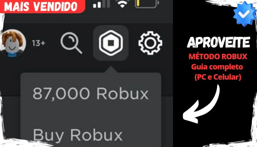 Robux Fácil (PC e Celular) - Entrega automática