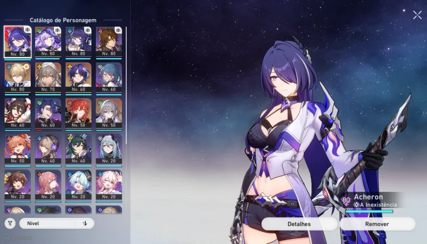 Conta Honkai Star Rail Lvl 64 Mid Game