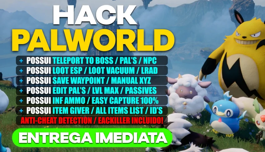 Hack Palworld 100% Indetectável (ATUALIZADO)