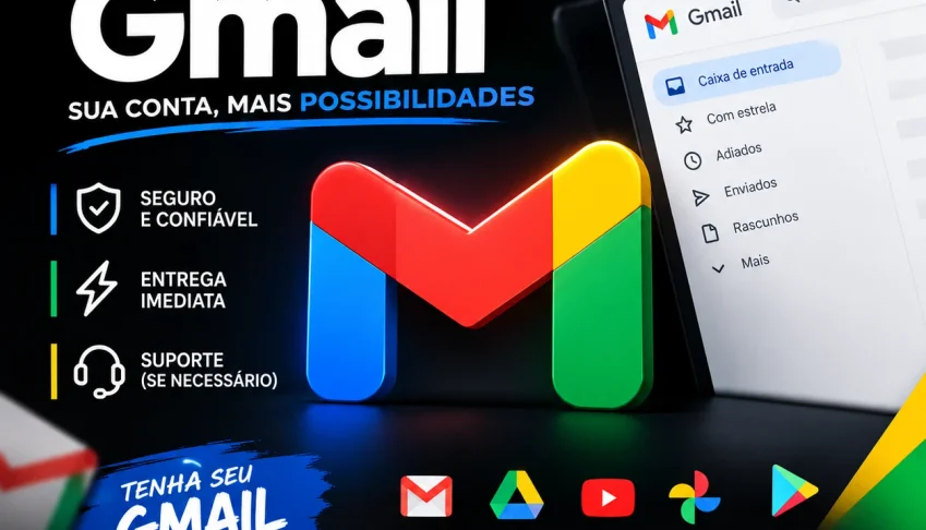 Conta Gmail Baratos| Acesso Imediato