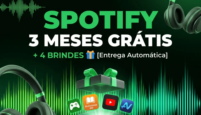 Spotify 3 Meses Grátis + 4 Brindes 🎁[Entrega Automática]