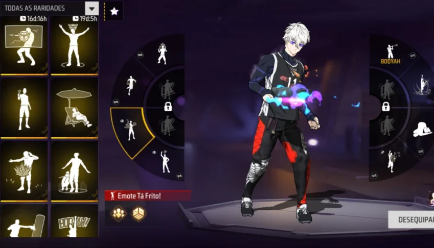 Conta free fire com anjo vermelho