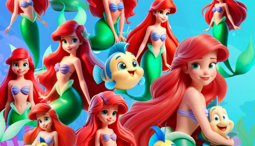 Pack de arte A Pequena Sereia