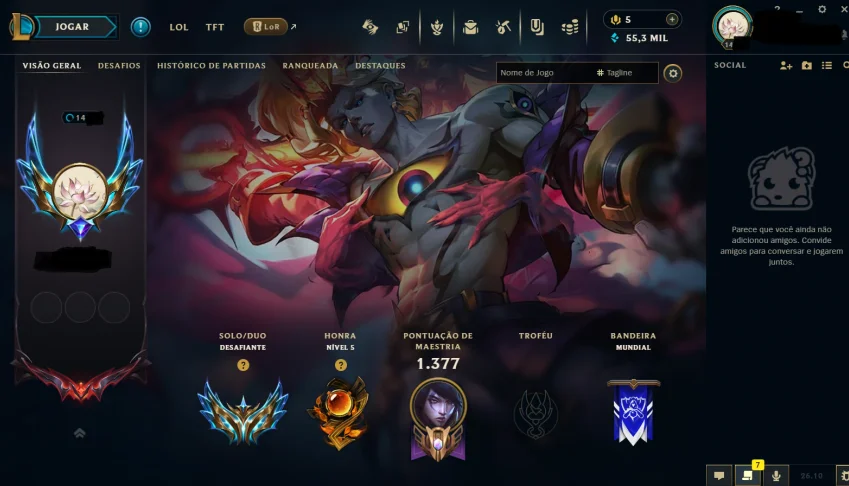 Conta Challenger Soloq