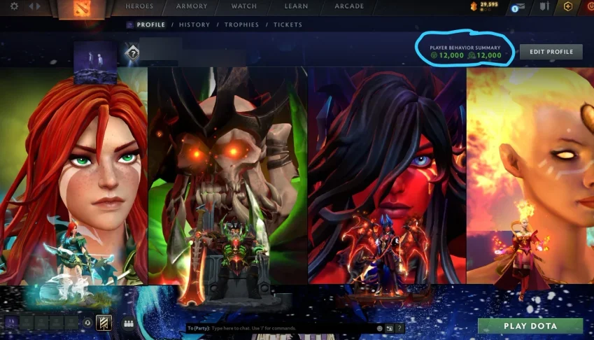 7000 MMR Acc (Conta) 12K Behavior + Arcanas Exclusivas