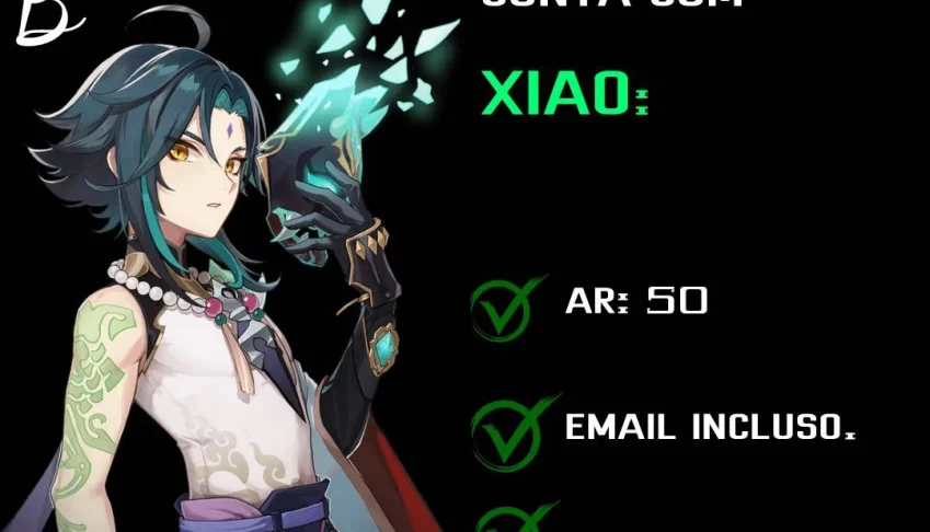 GENSHIN IMPACT CONTA COM XIAO, SHOGUN E OUTROA 4 - AR 50 -NA