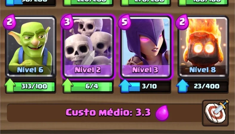 Conta cv9 1100 Gemas  + Clash Royale lvl 8 com 3 lendarias