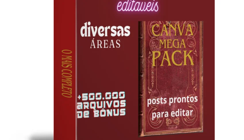 Mega Pack Canva+12.000 Posts Editáveis + Bônus Extras