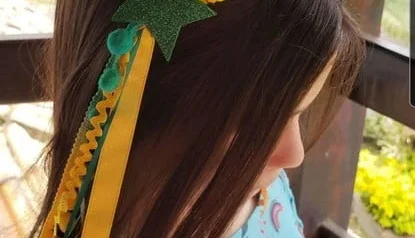 Tiara Coroa Pompom Brasil