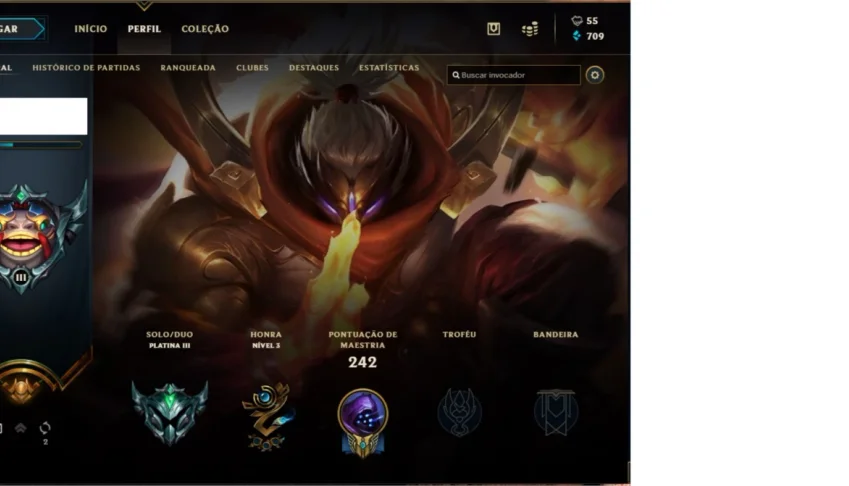 conta lol plat 3
