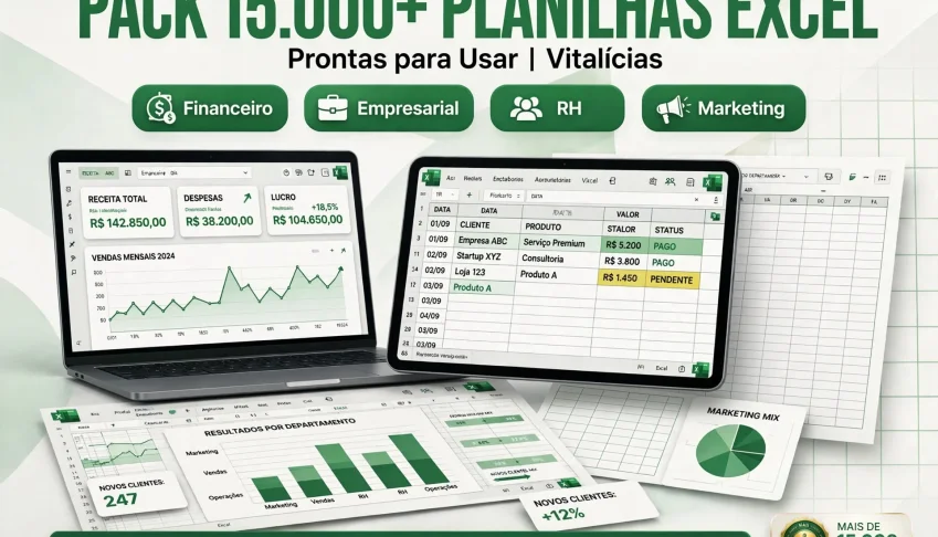 Pack Completo de Planilhas Profissionais