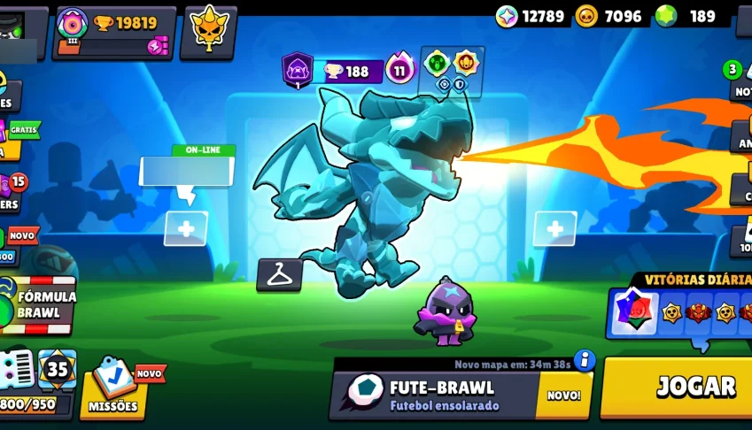 Braw Stars Conta 95% Full / Braw Pass Ativo