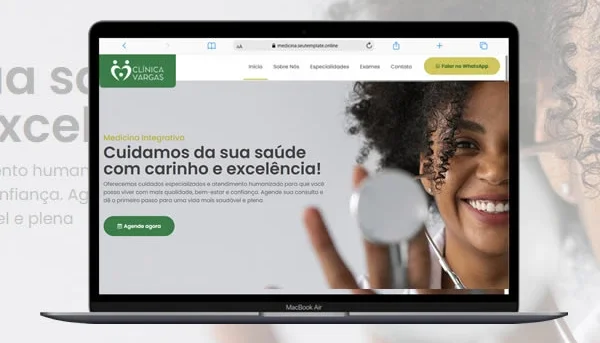 Template Site para Clínicas 100% Editável