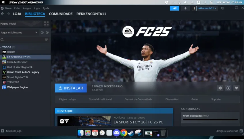 Vendo conta Pra sair rapido