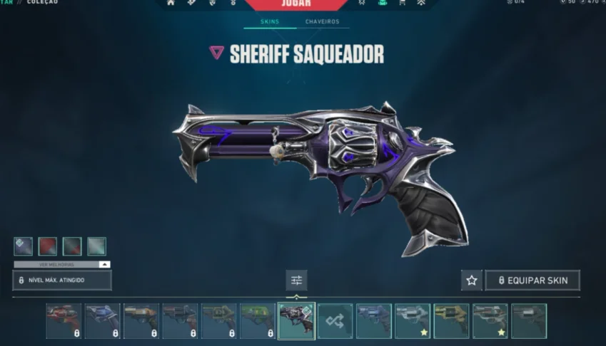 Conta Valorant Sheriff Saqueadora E Phantom Eletrizante