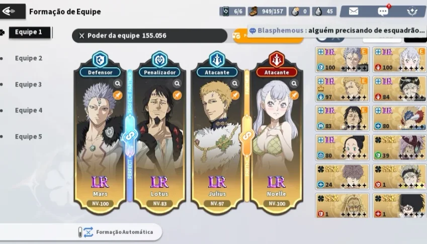 Rei Mago + 2 cartas + Noelle Praia + Charmy  + Willian c2 +