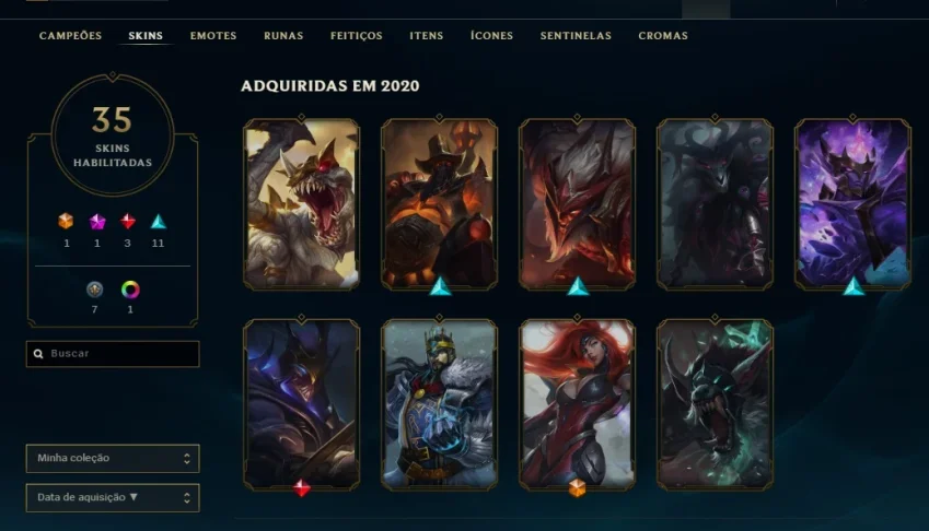 conta league of legends platina 4
