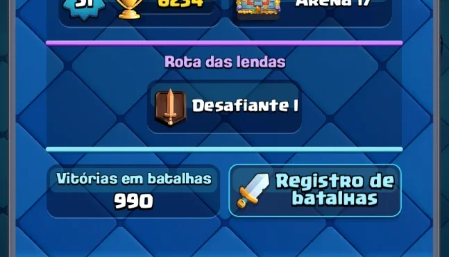 Conta Clash Royale