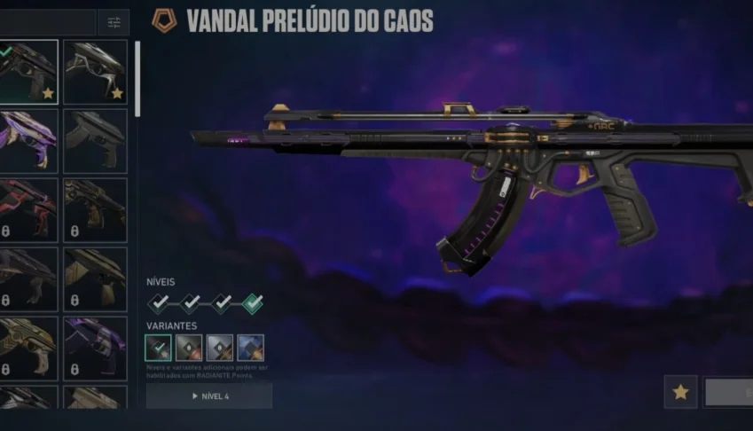 Conta valorant com skin e low elo