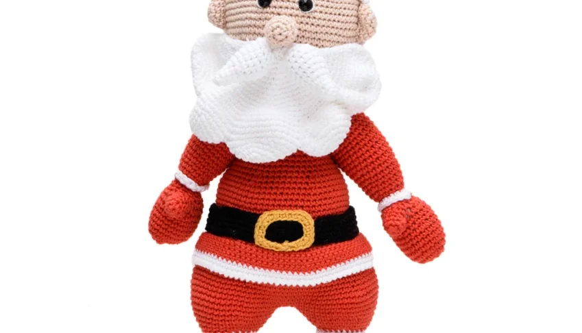 Papai Noel grande em amigurumi
