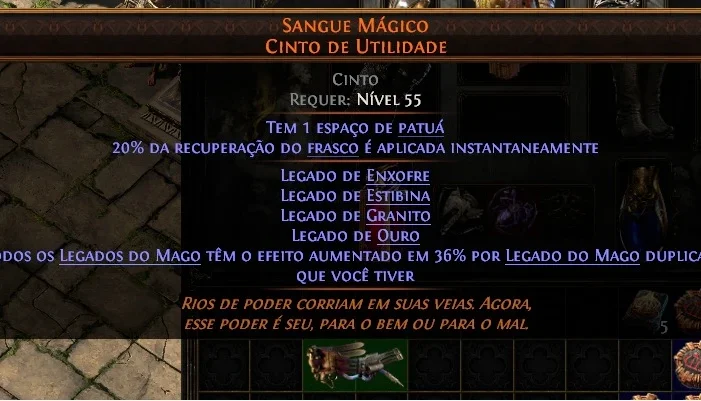 Cinto De Utilidade Mage Blood Poe 2
