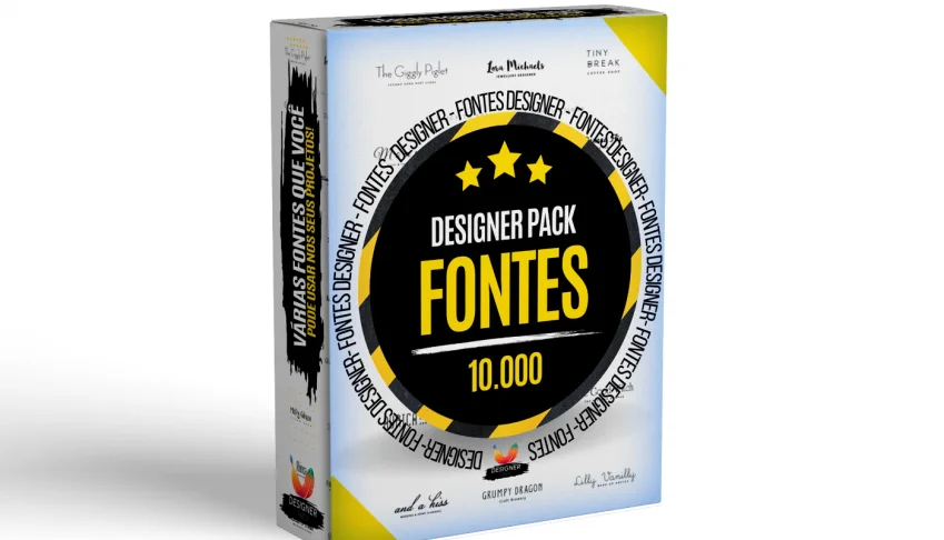 Designer Pack - Fontes ( +10.000 Para Usar Em Seus Projetos)