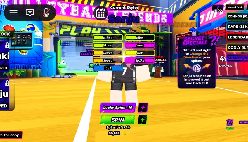 Conta Volleyball Legends Antiga