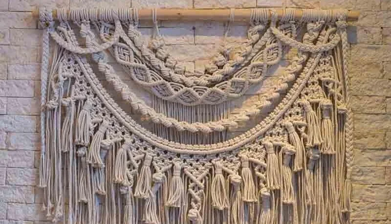 Tapeçaria de Parede em Macramê