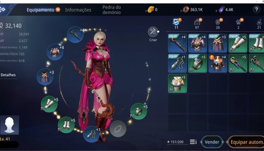 Conta Mir4 lvl 41/ 32K Poder/ Server SA1 S44