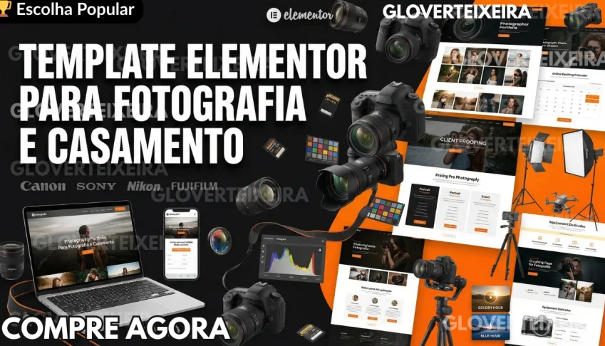 Templates Elementor para Site de Fotografia e Casamento