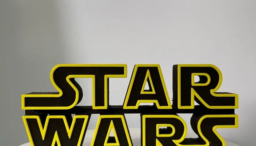 Modelo 3D Logo Star Wars