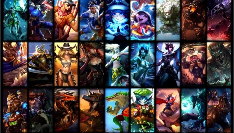 Conta LOL / Gold 5 SOLO/DUO -- Gold 2 Flex / 77 Skins