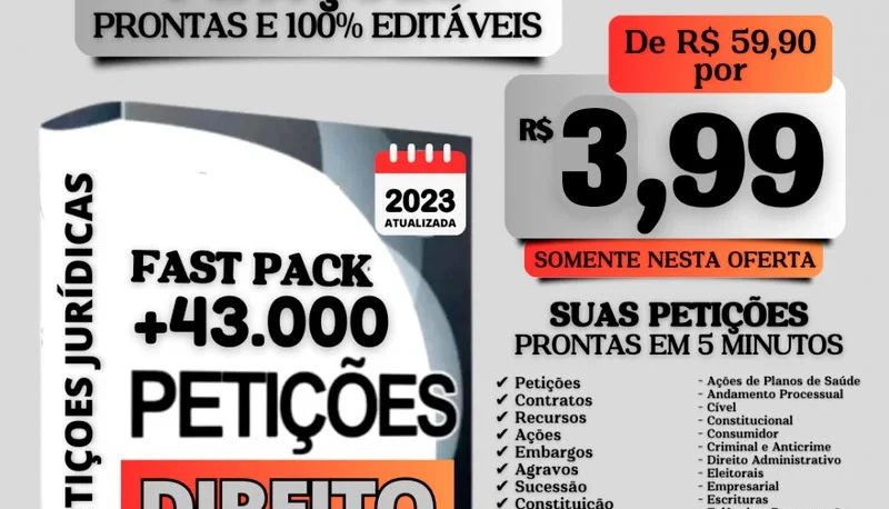 43.000 Modelos Petições Jurídicas -