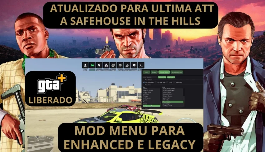 Mod Menu para GTA Online Legacy e Enhanced e libera o GTA+