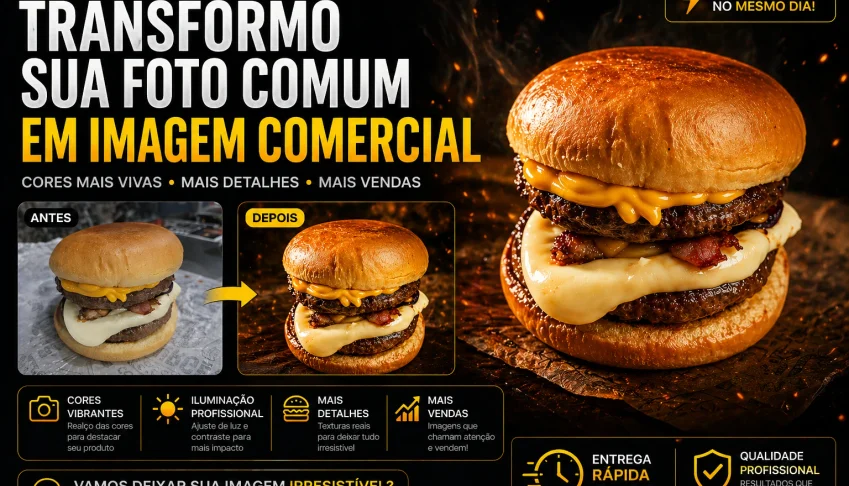 Edição de Fotos Profissionais para Anúncios (Venda Mais)