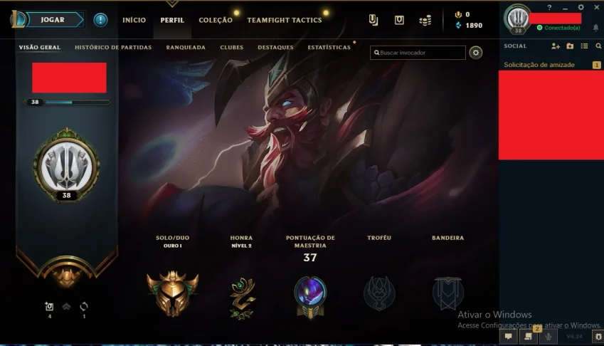Conta League of Legends Gold1