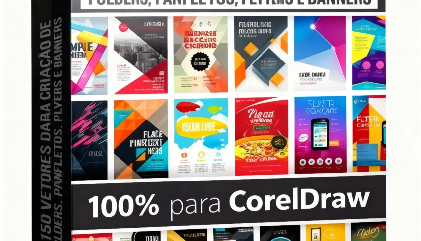 Pacote Panfletos Flyers Folders - Arquivos Editáveis Corel