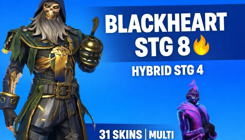 Conta Fortnite Multi | Blackheart STG 8|Hybrid STG 4|31SKINS